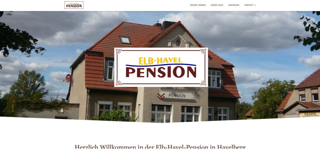 Mahnix Webdesign Referenz - Elb-Havel-Pension