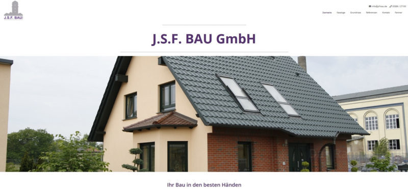 Mahnix Webdesign Referenz - JSF-Bau